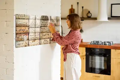 Quadro magnético para escrita pequeno formato para rolhas de vinho