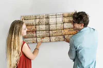 Quadro magnético para escrita pequeno formato para rolhas de vinho