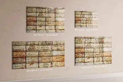 Quadro magnético para escrita pequeno formato para rolhas de vinho
