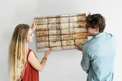 Quadro magnético para escrita pequeno formato para rolhas de vinho