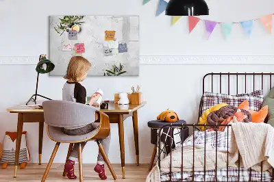 Quadro magnético para escrever modelo azeitonas minimalistas