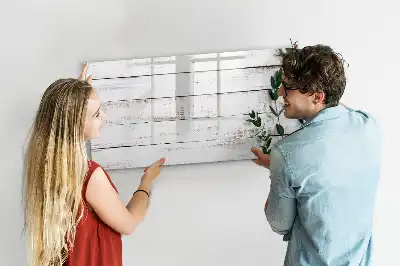 Quadro magnético para escrita em madeira