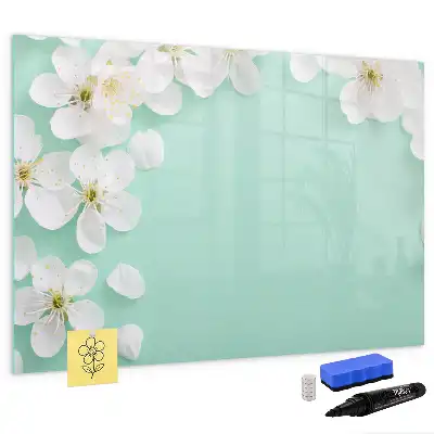 Quadro magnético para desenho modelo margaridas flutuantes