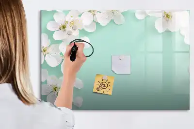Quadro magnético para desenho modelo margaridas flutuantes