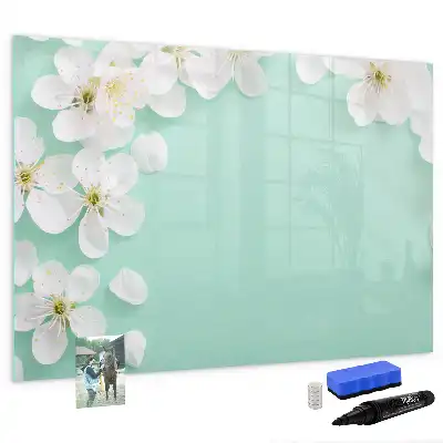 Quadro magnético para desenho modelo margaridas flutuantes