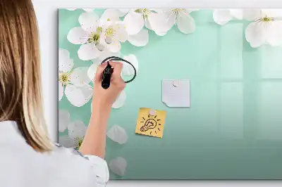 Quadro magnético para desenho modelo margaridas flutuantes
