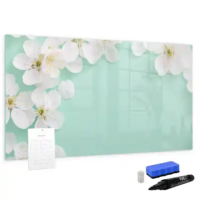 Quadro magnético para desenho modelo margaridas flutuantes