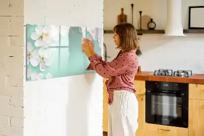 Quadro magnético para desenho modelo margaridas flutuantes