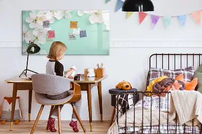 Quadro magnético para desenho modelo margaridas flutuantes