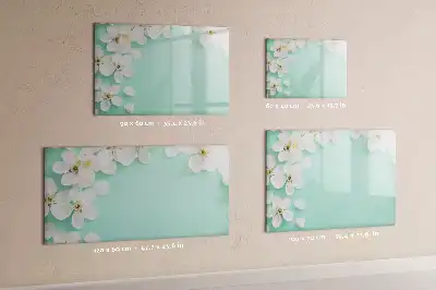 Quadro magnético para desenho modelo margaridas flutuantes