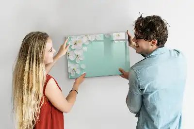 Quadro magnético para desenho modelo margaridas flutuantes