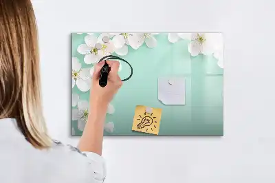 Quadro magnético para desenho modelo margaridas flutuantes