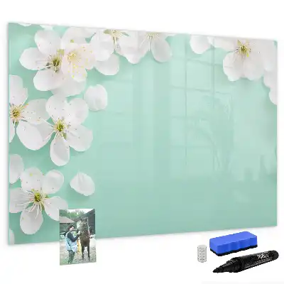 Quadro magnético para desenho modelo margaridas flutuantes