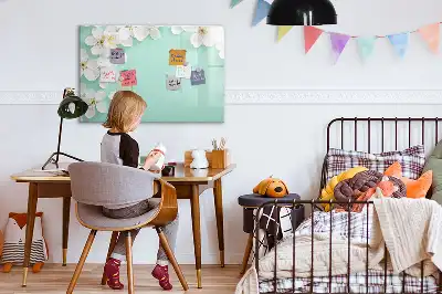 Quadro magnético para desenho modelo margaridas flutuantes