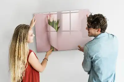 Quadro magnético para desenho com tema de buquê de flores