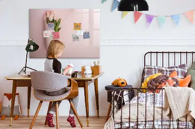 Quadro magnético para desenho com tema de buquê de flores