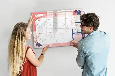 Planner semanal magnético quadro para escrever