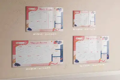 Planner semanal magnético quadro para escrever