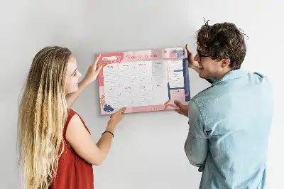 Planner semanal magnético quadro para escrever