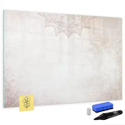 Quadro magnético para desenho com padrão decorativo