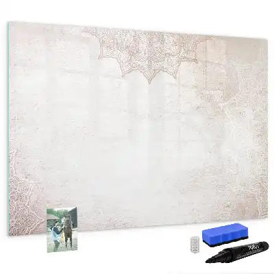 Quadro magnético para desenho com padrão decorativo