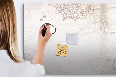 Quadro magnético para desenho com padrão decorativo
