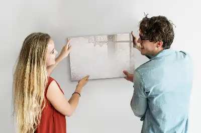 Quadro magnético para desenho com padrão decorativo