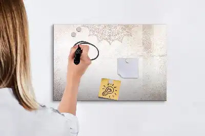 Quadro magnético para desenho com padrão decorativo