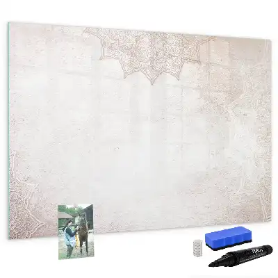 Quadro magnético para desenho com padrão decorativo