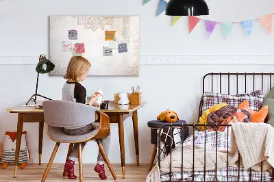 Quadro magnético para desenho com padrão decorativo
