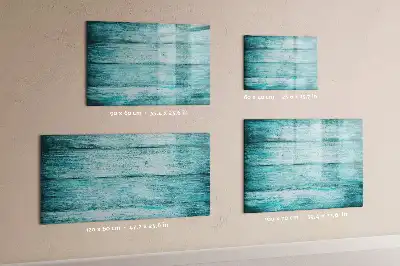 Quadro magnético para escrever em madeira azul antiga