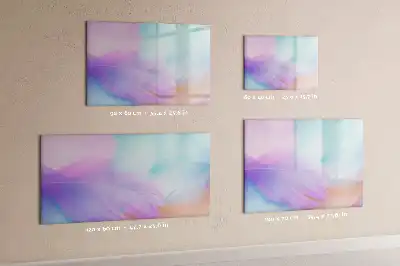 Quadro magnético para desenhar com estampas de penas coloridas
