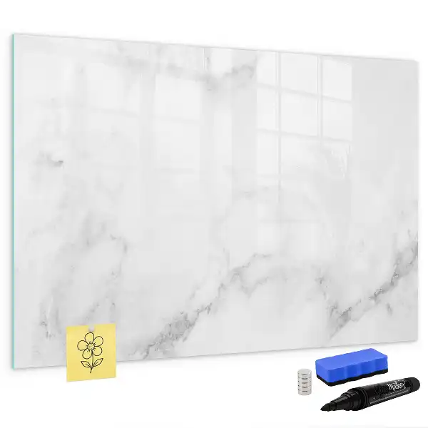 Quadro magnético para escrever mármore