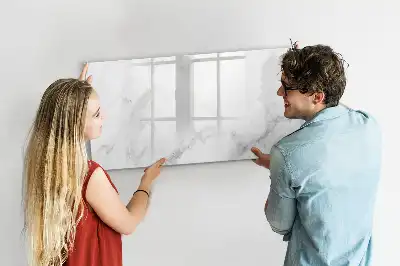 Quadro magnético para escrever mármore