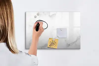 Quadro magnético para escrever mármore