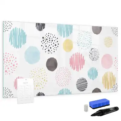 Quadro magnético para desenho com padrão geométrico