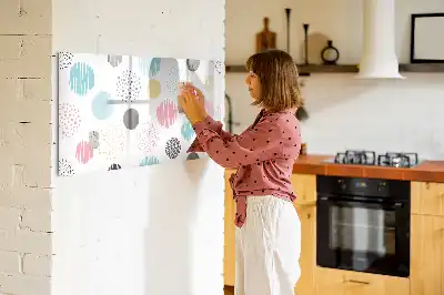 Quadro magnético para desenho com padrão geométrico