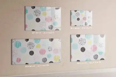 Quadro magnético para desenho com padrão geométrico