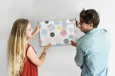 Quadro magnético para desenho com padrão geométrico