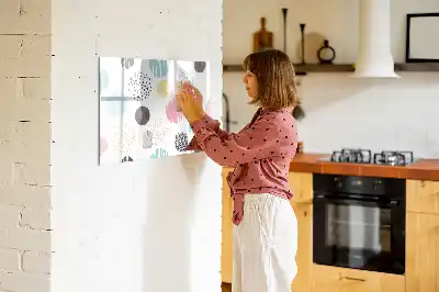 Quadro magnético para desenho com padrão geométrico