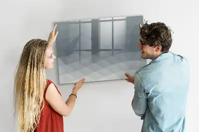Quadro magnético para desenhar modelo Ondas