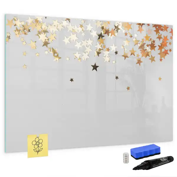 Quadro magnético para desenhar tema estrelas