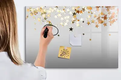 Quadro magnético para desenhar tema estrelas