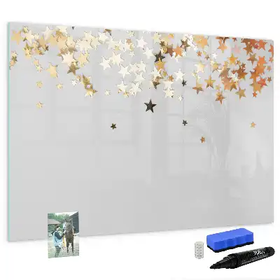 Quadro magnético para desenhar tema estrelas