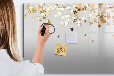 Quadro magnético para desenhar tema estrelas