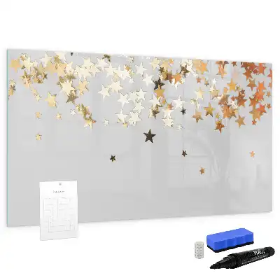 Quadro magnético para desenhar tema estrelas