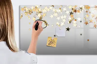 Quadro magnético para desenhar tema estrelas