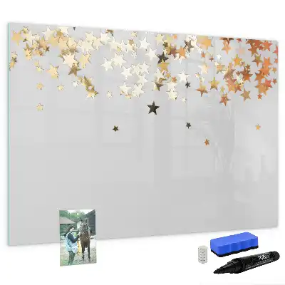 Quadro magnético para desenhar tema estrelas