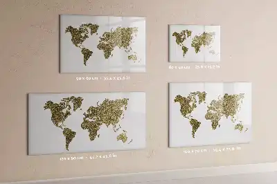 Quadro magnético para desenhar mapa-múndi