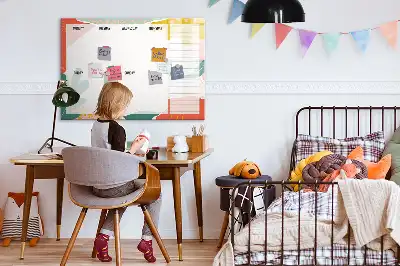 Quadro magnético para escrever planner semanal simples